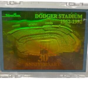 Dodger Stadium Holographic Card May 2 1992 Vintage MLB Baseball